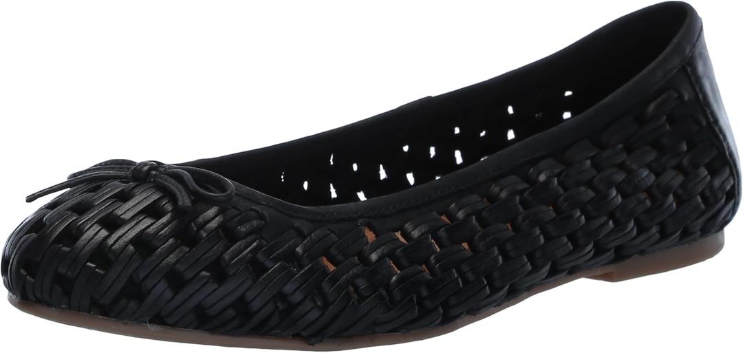 Lucky Brand Women's Mogeni Woven Ballet Flat (8, Black)