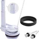 3-Inch Toilet Flush Valve Replacement Kit Includes Gasket and Bolts, High-Capacity 3.5L/S Flow & Anti-Leak Seal, Compatible with American Standard, Fits Most Two Piece Toilets