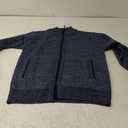 Yeokou Men's Casual Slim Full Zip Thick Knitted Cardigan Sweaters with Pockets L