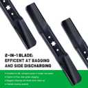 942-05056A ZT1-54 Mower Blades with 6 Star Hole for Cub Cadet Ultima ZT2-54 XT1-54 XT2-54 Zero Turn Troy Bilt Mustang 54 inch Cut Deck Lawn Tractor Repalce 942-05056-X (High Lift)