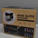 Shoe Slots Organizer for Closet, 8 Pack Shoe Stacker Shoe Rack Organizer for Closet Space Saver Storage Shoe Holder Organization (Transparent)