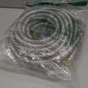 24Ft High Pressure Braided Propane Hose Extension and fittings with Conversion Coupling 3/8" Flare to 1/2" Female NPT, 1/4" Male NPT, 3/8" Male Flare for BBQ Grill, Fire Pit, Heater