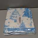 2 x Lanpn White and Blue 16x16 Christmas Pillow Covers Set of 4, Decorative 16 Inch Winter Snowflake Throw Pillow Case Xmas Cushion Cover for Indoor Home Sofa Light Blue