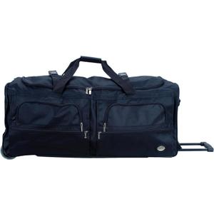 Rockland Rolling Duffel Bag, Black, 22"