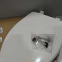Bemis 7300SLEC Slow Close Toilet Seat, Easy Clean Hinges and Durable Plastic Seat, Made in USA, Elongated, White