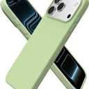 ORNARTO Compatible with iPhone 17 Pro Max Case 6.9", Slim Liquid Silicone 3 Layers Soft Gel Rubber Shockproof Protective Cover with Anti-Scratch Microfiber Lining-Matcha