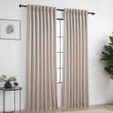 H.VERSAILTEX Black Wrap Around Short Curtain Rod 18.5 to 28.5 Inch, 3/4 Inch Adjustable Blackout Door Curtain Rods for Windows Telescoping Curved Drapery Rods for living room Inoor/Outdoor