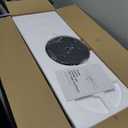 Ohniyou 60" Black Ceiling Fan with Light for Patio, Porch, Living Room, With Light