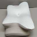 Cervical Neck Pillow for Sleeping - Ergonomic Side Sleeper Pillow for Pain Relief, Contour Cervical Pillow for Neck Support, Orthopedic Memory Foam Pillows Bed Pillow for Side Back Stomach Sleeper (White)