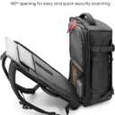 tomtoc Travel Backpack 40L, TSA Friendly Flight Approved Carry-on Luggage Hand Water-resistant Lightweight Business Rucksack, Durable Large Weekender Bag Daypack Fits 17.3 Inch Laptop, PFAS Free
