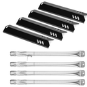 Grill Replacement Parts for Outdoor Gourmet 4 Burner GR2215120OG00 Gas Grill, 15" Grill Heat Shields & Burner Covers for Dyna Glo DGF510SBP, Heat Plates Replacement Parts for Dynaglo Grill Parts