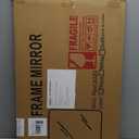 Delma Bathroom Vanity Mirror, Black Framed Bathroom Mirror for Over Sink, High-Definition Bathroom Mirror, Versatile Bathroom Vanity Mirror, Hangs Horizontally or Vertically(30x20, Black)