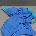 Womens One Piece Swimsuits Tummy Control Bathing Suits Modest Full Coverage Swimsuit Wide Straps Swimwear (M, Blue)