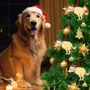 Funny Christmas Metal Ornament 2024-Funny Pooping Dog Ornament for Christmas Tree Decoration, Naughty Hanging Metal Dog Poop Ornament for Indoor Home Holiday Decor Christmas Gag Gifts - Dog/ 2PACK