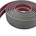 T Molding Flexible Self Adhesive T Shape Floor Transition Strip Bendable T Rubber Trim T Transition Strip for Tile to Laminate Flooring (300  5cm Grey) (Gray)