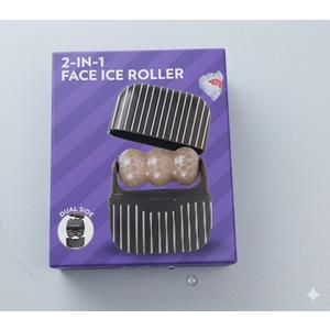 Ice Roller for Face and Eyes - Facial Skin Care Tools with 2 in 1 Face Roller and Travel Case, Self Care Gift for Men Women 