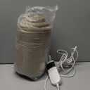 DANENOSA Electric Heated Blanket Twin Size 62''x84'' Soft Flannel & Sherpa Electric Blanket with 10 Heating Levels, Automatically Shut Down After 8h with Overheat Protection Machine Washable