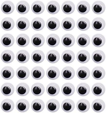 DECORA 1000pcs 7mm Wiggle Googly Eyes with Self-adhesive for Scrapbooking DIY Crafts Toy Accessories