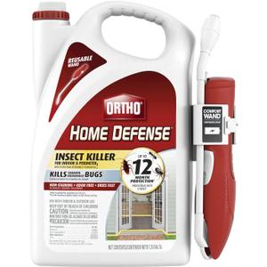 Ortho Home Defense Insect Killer for Indoor and Perimeter2 with Comfort Wand, Controls Ants, Roaches, Spiders and More, 1.33 gal