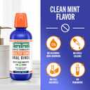 TheraBreath Healthy Gums Oral Rinse, Antigingivitis, Clean Mint Flavor, Dentist Formulated to Help Prevent Gingivitis and Support Gum Health, Alcohol Free, 16 Fl Oz, Exp: 09/2027 (Pack of 2)