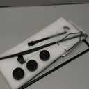 BOURDSERK Reptile Lamp Stand, Adjustable 16-31 Inch Domes Heat Lamp Metal Bracket Floor Light Holder for Reptile Terrarium Lighting Heating Light and Dome lampshade, Large