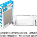 Transparent TPU Case for Nintendo Switch 2 - Shockproof Cover with Enhanced Heat Dissipation & Anti-Scratch & Dock-Compatible Design & Ergonomic Grip