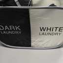 Pop Up Laundry Hamper 2 Section, Collapsible Laundry Basket with Carry Handles for Home, Laundry Room, Bedroom, Dorm, RV Travel (Black & Beige - 2 Compartments)