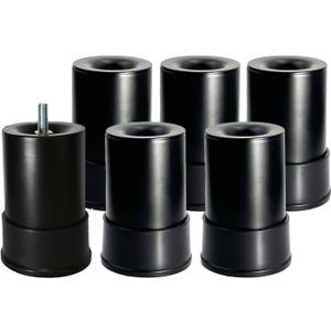 4 Inch Metal Adjustable Bed Base Frame Leg Replacement Heavy Duty Extra Height Leg Compatible with 89% of Frameworks Such as M8 M10 Thread (Set of 6)