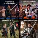 Medieval Knight Sword LARP Soft Sword for Halloween Cosplay