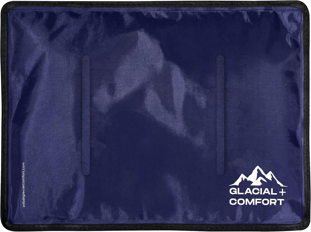 Glacial Comfort Gel Ice Pack for Injuries Reusable - Mothers Day Gift for Mom - (15" x 11") Cold Pads for Back Pain, Hip, Knee, Shoulder, Muscle Strains, Migraine & Postpartum Recovery. (Large (15" x 11"))