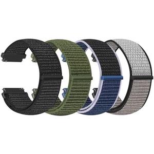 WNIPH 3 Pack Nylon Watch Bands Compatible with Garmin Venu 4 45mm/Venu 3 45mm/2/Vivoactive 4, Garmin Forerunner 255/255 Music/265/955, 22mm Sport Repalcement Strap for Amazfit GTR 4/3/2/Bip 6/Bip 5