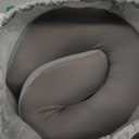 Airplane Travel Support Pillow: Head Sinking Depth Under 2cm - 5+ Hours Upright Sleep Without Neck Pain & Strain for Frequent Flyers on Long Flights - 360 Chin Support Prevent Head Bobbing