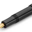 Kaweco CLASSIC SPORT Fountain Pen Black with 23 Carat Gold-Plated Steel Nib and Iridium Tip for Ink Cartridges I Sport Fountain Pen 13 cm I Nib: BB (Extra Broad)