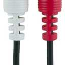 GE Stereo Audio Cable, 6ft. RCA Style Plugs 2-Male to 2-Male, for TV, VCR, DVD, Satellite, and Home Theater Receivers, 33571