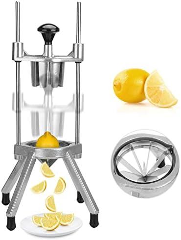POWLAB Commercial Easy Wedger 8 Wedger Fruit Lime Slicer Cutter Stainless Steel Blade Commercial Vegetable Chopper Dicer Lemon Cutter for Home Bar Restaurant Lemons Limes Tomatoe Potatoe