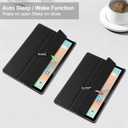 Case for Blackview Tab 12 Pro 10.1 inch, Blackview Tab 12, Slim Translucent Frosted Hard Back Cover with Auto Wake/Sleep Black