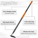 Hoe Garden Tool, Heavy Duty Garden Hoe for Weeding, Metal Garden Hoe with Long Handle, 58 Inches