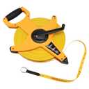 LAND 330FT/100M Heavy Duty Fiberglass Tape Measure - 1/2-Inch Wide, Dual Inch/Metric Scale, Durable Open Reel Measuring Tape for Surveying, Engineering, Runway Construction