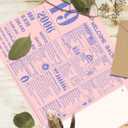 4 x qiqee 2025 19th Birthday Greeting Card, Jumbo Purple 19 Years Old Birthday Gift Card,Memory Back In 2006Envelope