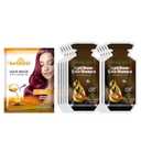 Herbishh Hair Color Shampoo 10 Sachet +1 Argan Hair Mask Pouch | 3 in 1 Hair Dye | PPD Free | Easy to Use | Gray Coverage | Travel Size | | (Light Brown)