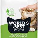 WORLD'S BEST CAT LITTER Comfort Care Unscented 15-Pounds - Natural Ingredients, Quick Clumping, Flushable, 99% Dust Free & Made in USA - Long-Lasting Odor Control & Easy Scooping