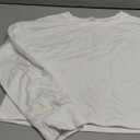 Tankaneo Womens Long Sleeve Crop Tops Loose Fit Fall Cropped Tshirt 2026 Crew Neck Casual Shirts (Medium, 01-white)