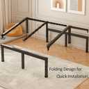 FUIOBYVV King Bed Frames, 18 Inch Heavy Duty Metal Platform Bed Frame Twin Size Support Up to 3500 lbs, No Box Spring Needed/No Shaking/Steel Slat Support/Noise Free/Easy Assembly