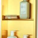 IKITRAEE Non Tile Tube Niche Boxes for Showers,Bathroom Niche Double Shelves,Stainless Steel(Gold, 24 * 12 in)