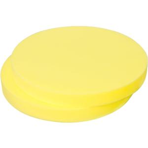 2 x 2 Pack 18''x18''x2'' High Density Foam Cushions,Yellow Square Seat Replacement Upholstery Foam for Couch, Chair, DIY