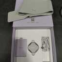 Portable Cordless Heating Pad – Feather-light Yoga Fabric, Barely-There Comfort, Smart APP Timer, 3 Heat Levels, USB Magnetic Charging, Foldable Design – Ideal Gift for Women & Girls(White)