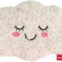 Microwave Unscented Heating Pad for Pain Relief, Moist Heat Pack Hot Compress for Period Cramps, Shoulder, Muscles, Cute Cloud Plush Heating Pad, Gift for Girl Women Kids, with Washable Cover