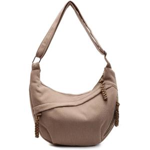 Nylon Crescent Crossbody Bag for Women Shoulder Tote Handbag Casual Sling Bag Dumpling Purse Bag for Outdoor Travel