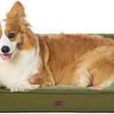 EHEYCIGA Orthopedic Dog Beds Large Sized Dog, Waterproof Memory Foam Pet Bed with Sides, Non-Slip Bottom Large Pet Bed with Washable Removable Cover, Olive Green (36.0"L x 27.0"W x 6.5"Th)