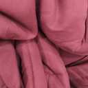 EASELAND Queen Size Down Alternative Comforter - Quilted Duvet Insert for All Seasons, Soft Lightweight with Corner Tabs, Summer Winter Warm Bedding, Burgundy 88×88 Inches